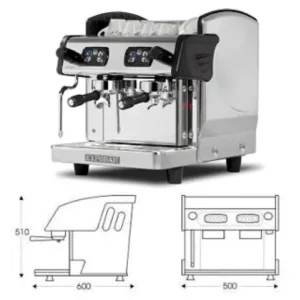 2 Group Zircon High Group Compact Coffee Machine