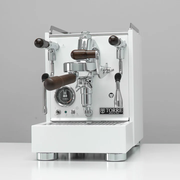 Torre Luigino TSP MT White with Wood and Joystick Coffee Machine