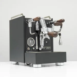 Torre Luigino TSP Matte Black with Wood and Joystick Coffee Machine