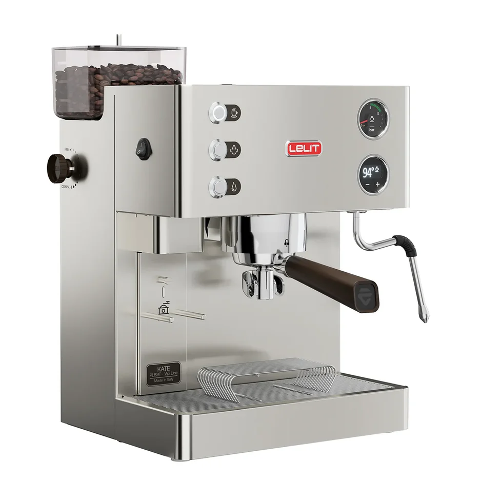 Lelit Kate PL82T Coffee Machine Brushed Stainless Steel - Image 2