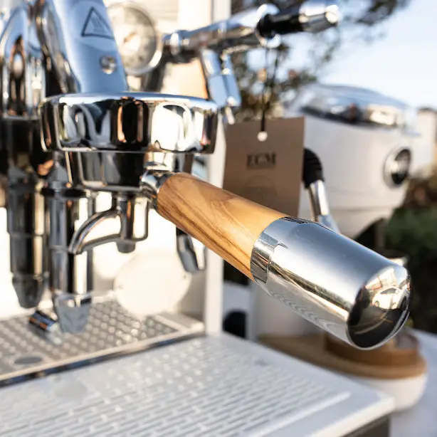 CUSTOM GLOSS WHITE ECM SYNCHRONIKA WITH NICHE ZERO IN WHIITE & WOODEN ECM HANDLES + PRECISION ACCESSORIES - Image 6